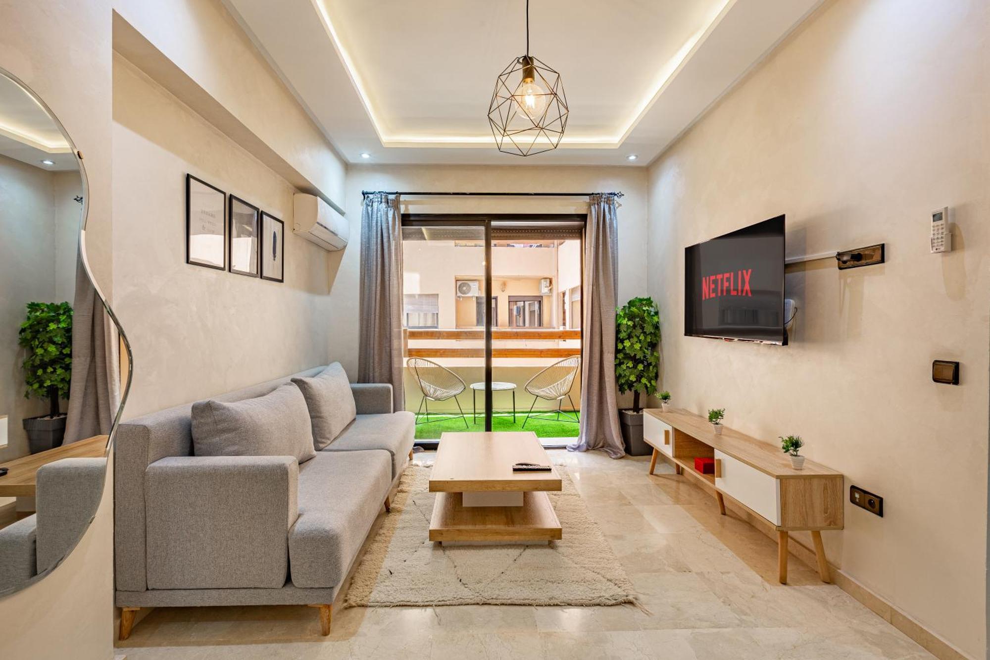 Jolie & Luxueux Appart A Gueliz - 100% Equipe Marrakesh Ngoại thất bức ảnh